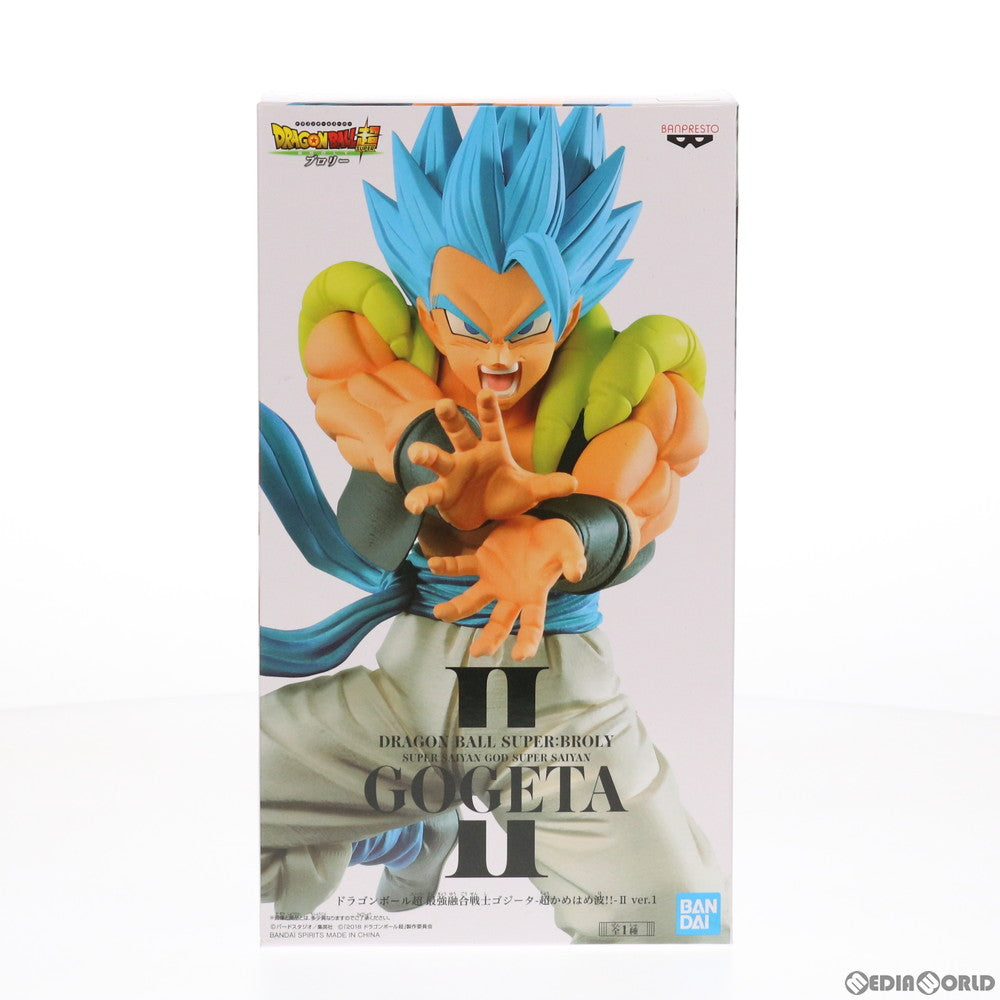 【中古即納】[FIG]ナムコ限定 超サイヤ人ゴッド超サイヤ人ゴジータ ドラゴンボール超(スーパー) ブロリー 最強融合戦士ゴジータ-超かめはめ波!!-II ver.1 フィギュア プライズ(82441) バンプレスト(20200905)