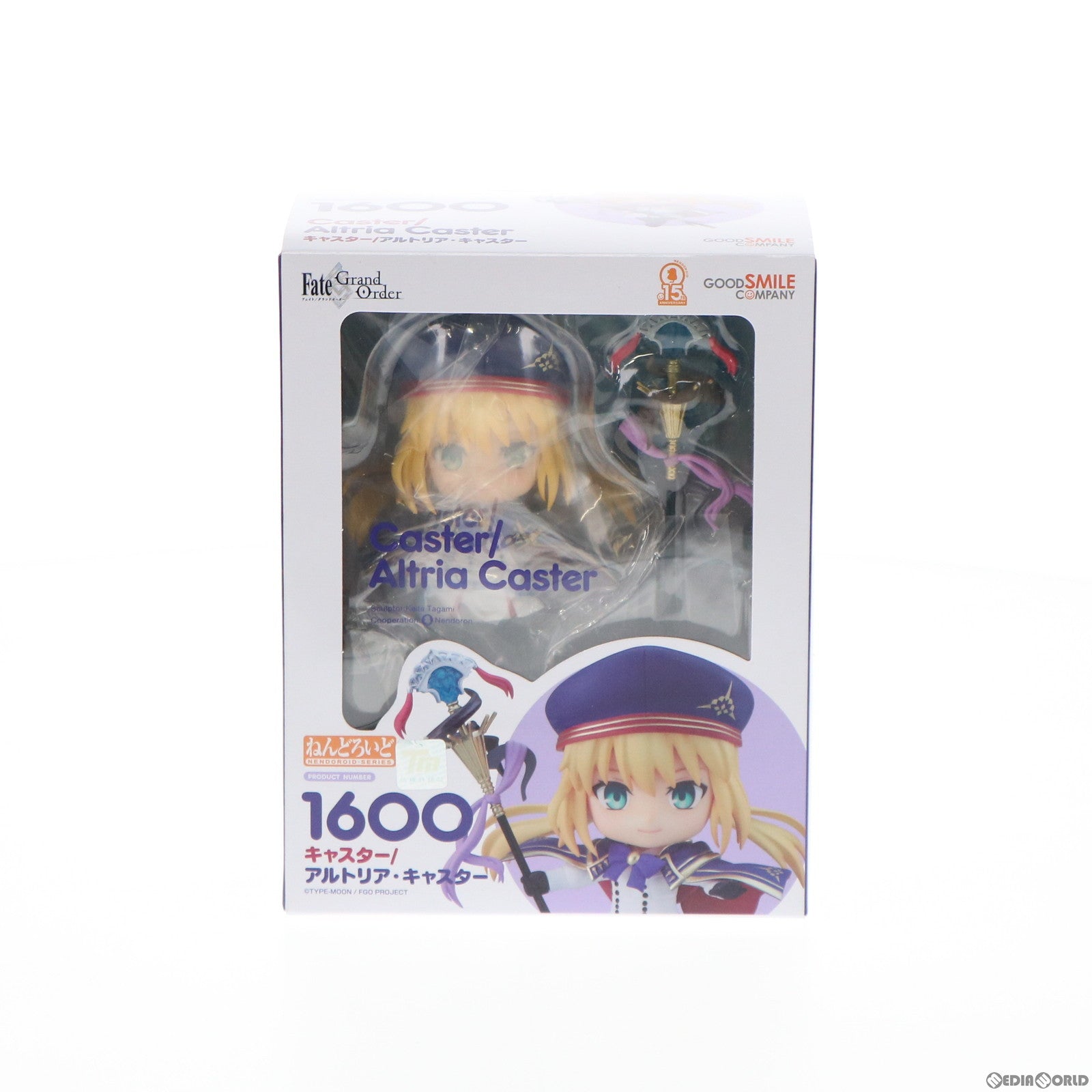 【中古即納】[FIG]ねんどろいど 1600 キャスター/アルトリア・キャスター Fate/Grand Order(フェイト/グランドオーダー) 完成品 可動フィギュア グッドスマイルカンパニー(20211128)