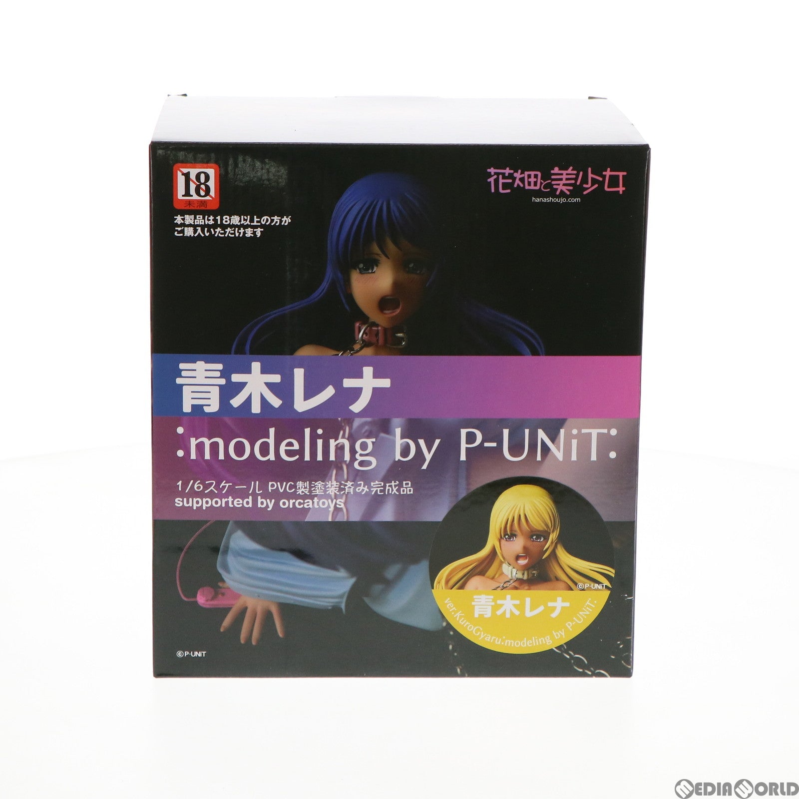 【中古即納】[FIG] 青木レナver.KuroGyaru:modeling by P-UNiT: 1/6 完成品 フィギュア 花畑と美少女(20211117)