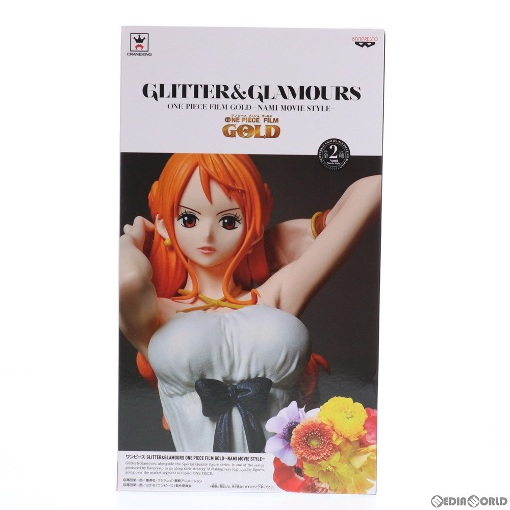 【中古即納】[FIG] ナミ(ホワイト) ワンピース GLITTER & GLAMOURS ONE PIECE FILM GOLD -NAMI MOVIE STYLE- フィギュア プライズ(36603) バンプレスト(20160809)
