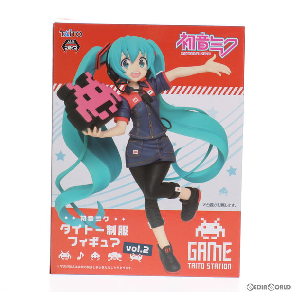 [FIG]タイトー限定 初音ミク タイトー制服 フィギュアvol.2 キャラクター・ボーカル・シリーズ01 初音ミク×スペースインベーダー プライズ  タイトー