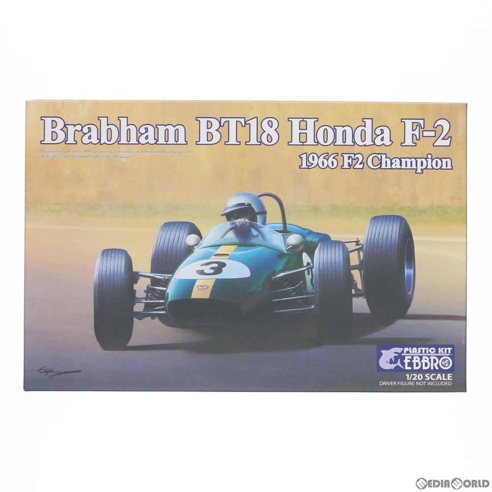 【中古即納】[PTM] 1/20 Brabham Honda(ブラバム ホンダ) BT18 F2 1966 Champion プラモデル(20020) エブロ(EBBRO) (20180921)