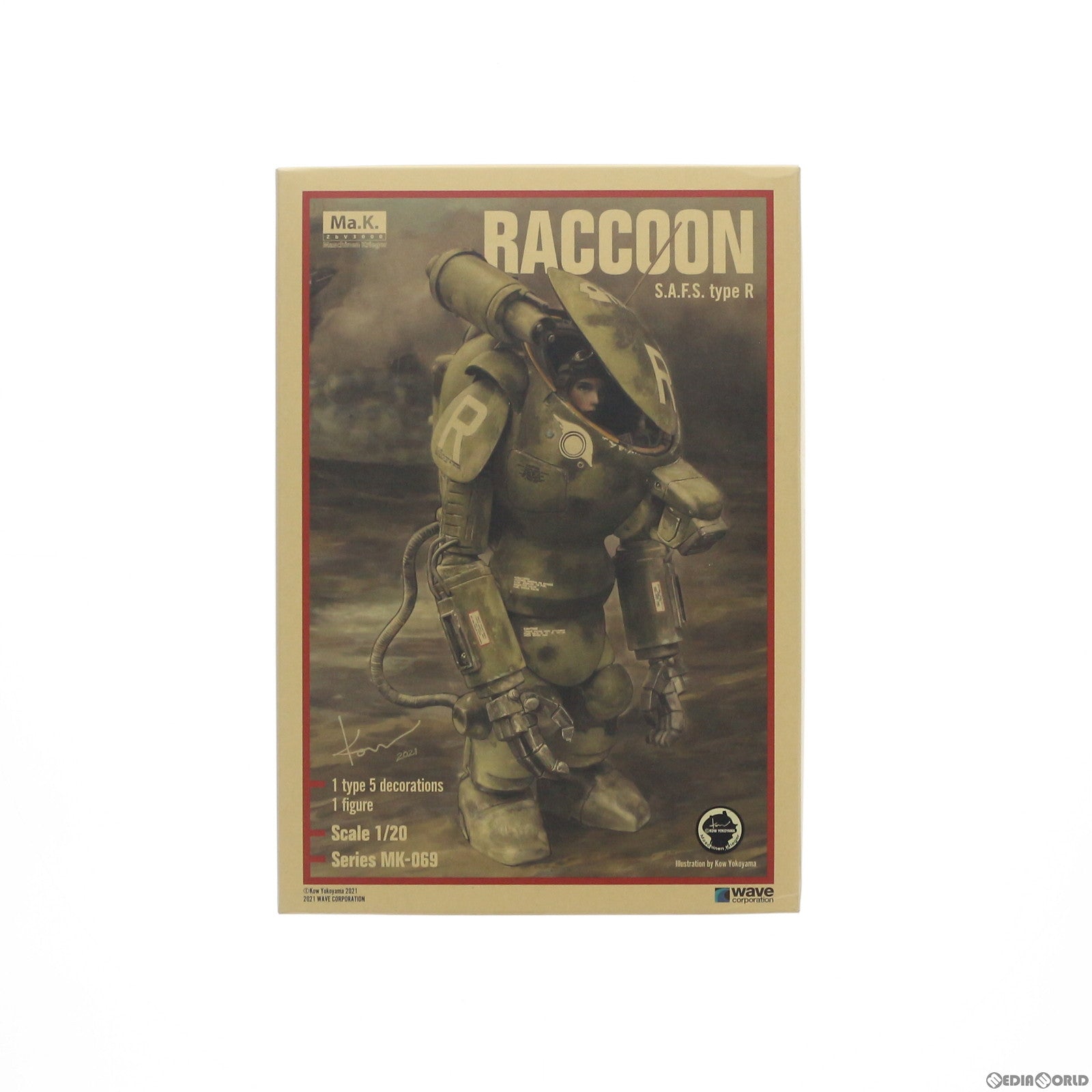 【中古即納】[PTM] 1/20 S.A.F.S. type R ラクーン マシーネンクリーガー プラモデル(MK-069) ウェーブ(WAVE) (20211024)