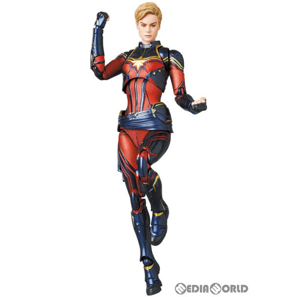 【新品即納】[FIG] マフェックス No.163 MAFEX CAPTAIN MARVEL(Endgame Ver.) (キャプテンマーベル エンドゲームバージョン) アベンジャーズ/エンドゲーム 完成品 可動フィギュア メディコム・トイ(20221002)