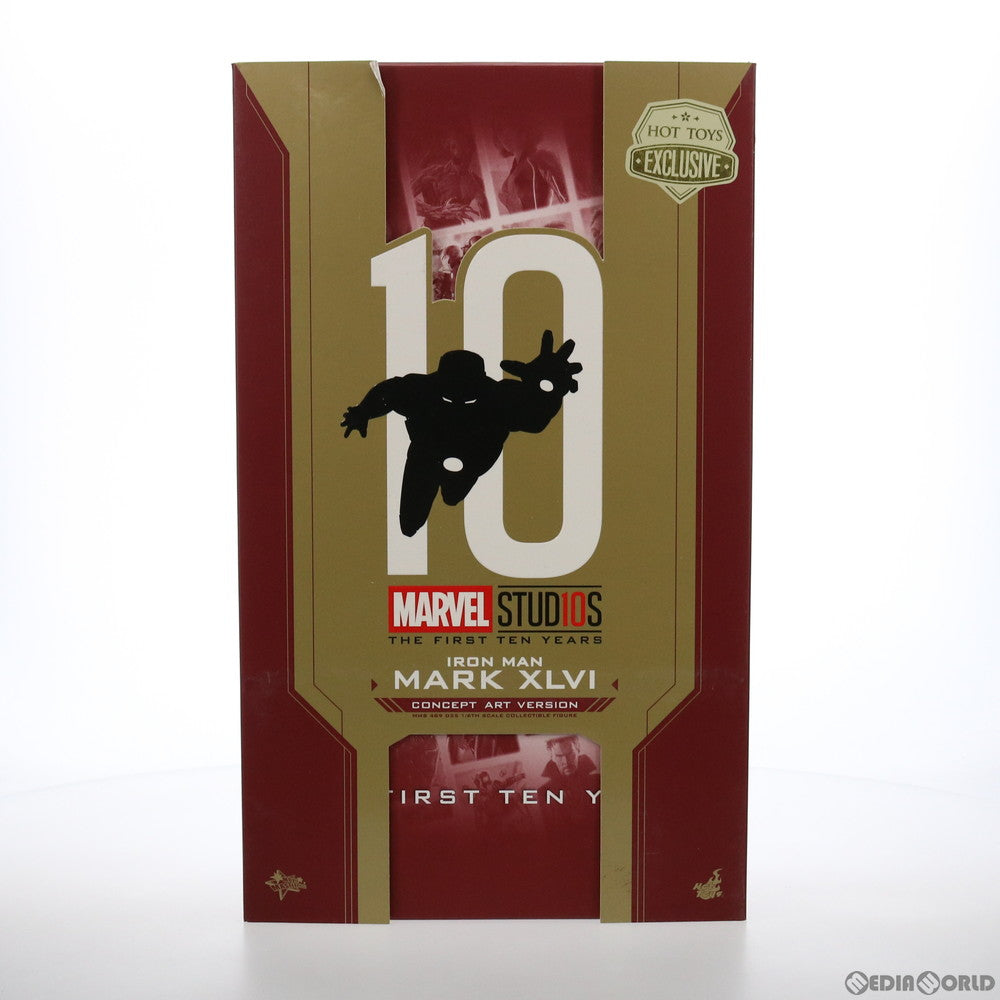 【中古即納】[FIG] ムービー・マスターピース DIECAST アイアンマン・マーク46(コンセプト・アート版) マーベル・スタジオ10周年 シビル・ウォー/キャプテン・アメリカ 1/6 完成品 可動フィギュア ホットトイズ限定(MM#489D25) ホットトイズ(20190412)