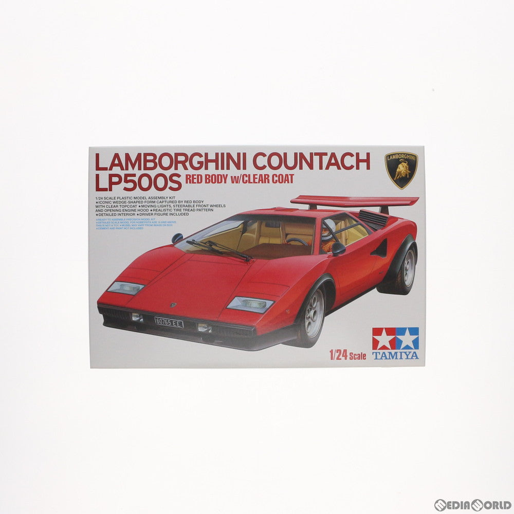 【中古即納】[PTM] 1/24 ランボルギーニ カウンタック LP500S(クリヤーコートレッドボディ) スケール特別企画 ディスプレイモデル プラモデル(25419) タミヤ(20200802)