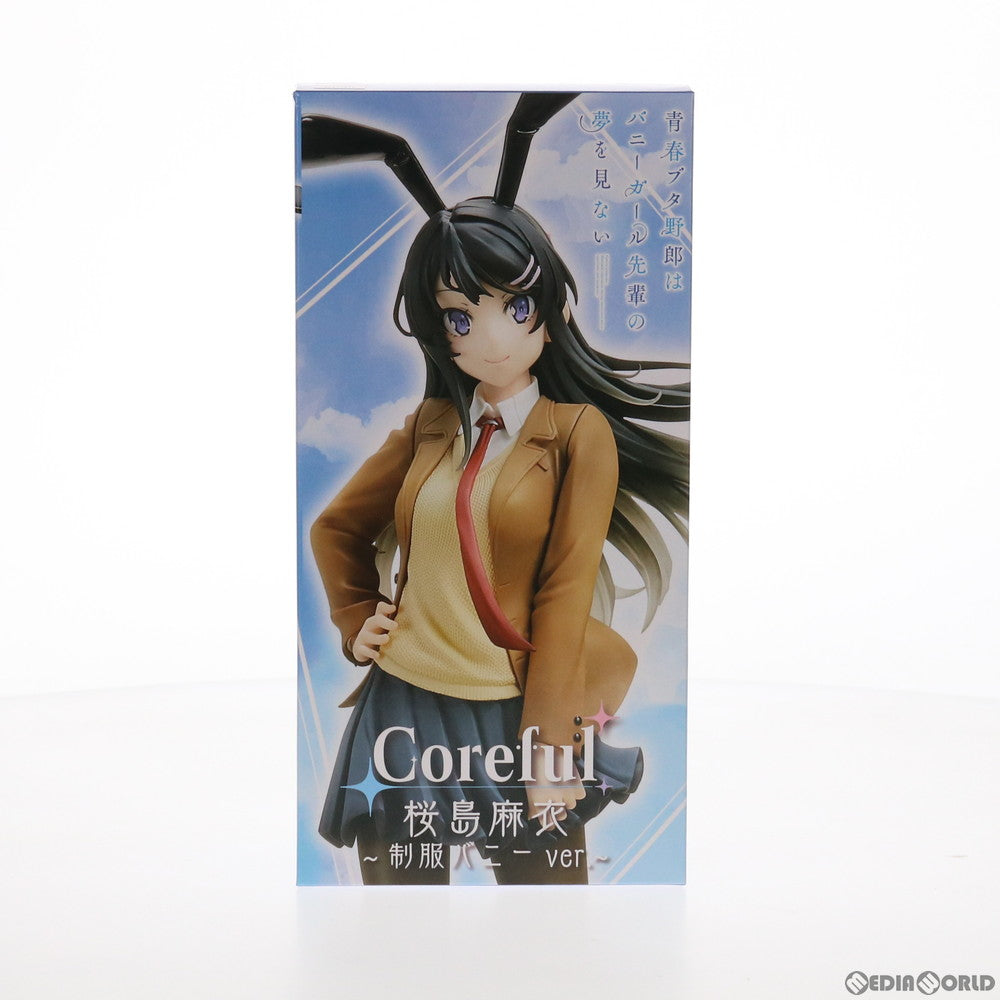 【中古即納】[FIG] 桜島麻衣(さくらじままい) Coreful フィギュア 桜島麻衣〜制服バニーver.〜 青春ブタ野郎はバニーガール先輩の夢を見ない プライズ(451341100) タイトー(20210920)