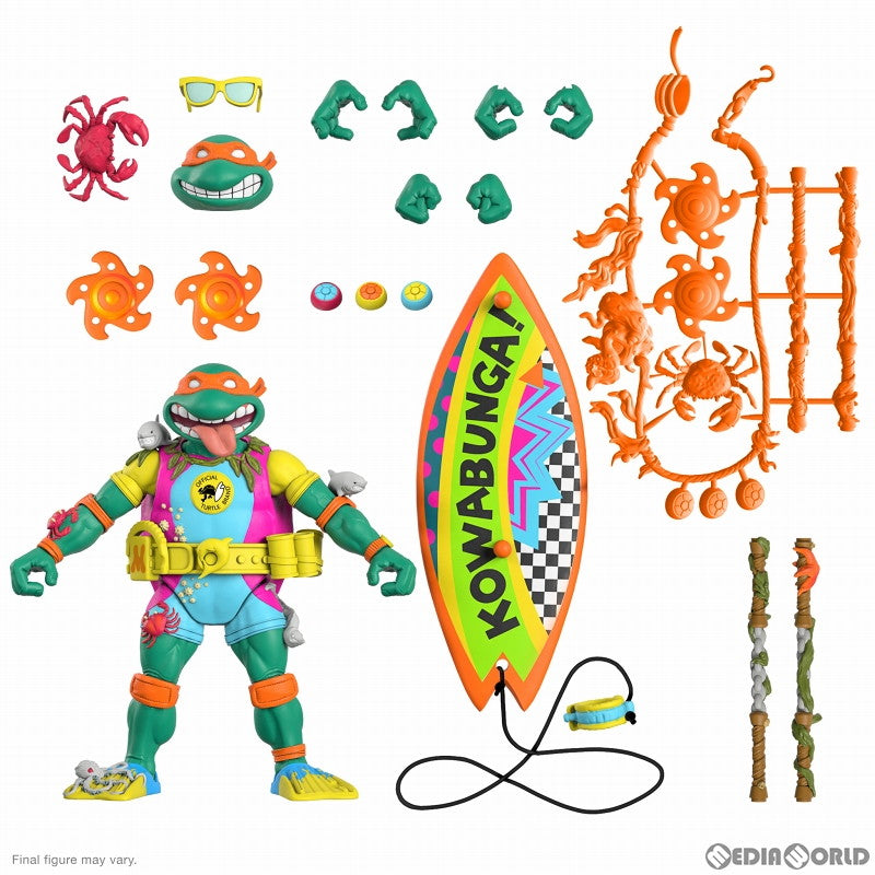 【新品即納】[FIG] 下水サーファー ミケランジェロ ティーンエイジ・ミュータント・ニンジャ・タートルズ TMNT wave 6 アルティメイト 7インチ アクションフィギュア スーパー7(20221030)