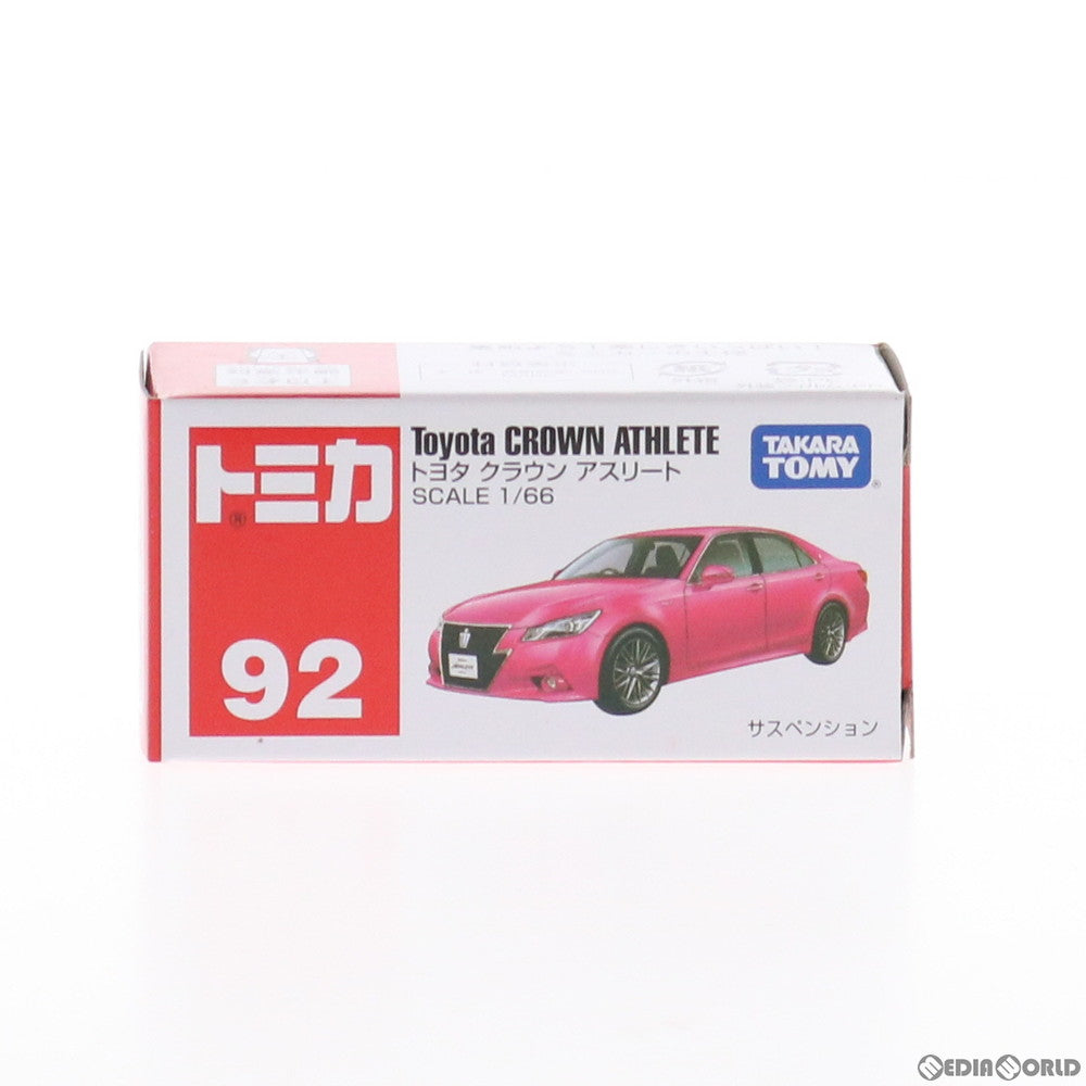 【中古即納】[FIG] トミカ No.92 トヨタ クラウン アスリート(ピンク) 1/66 完成品 ミニカー タカラトミー(20140215)