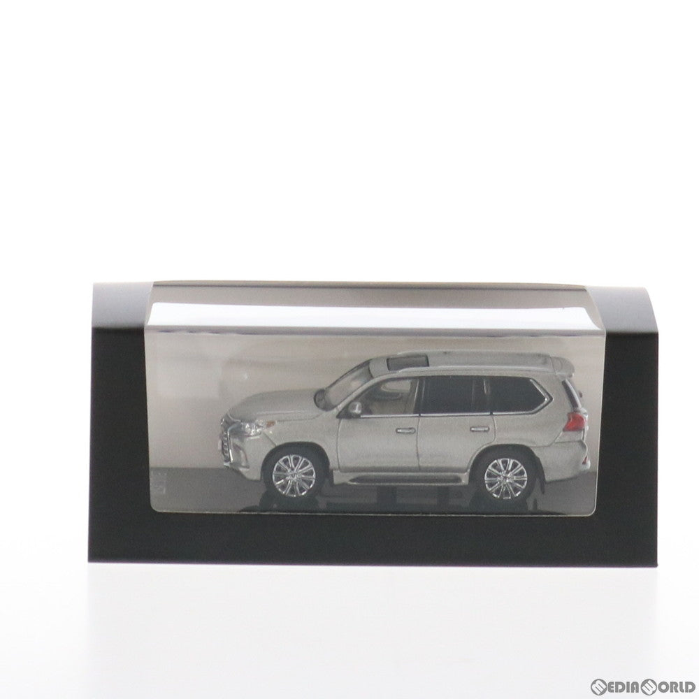 【中古即納】[FIG] 1/64 レクサス LX570 左ハンドル(ソニックチタニウム) 完成品 ミニカー(G00001ST) 京商(20210228)