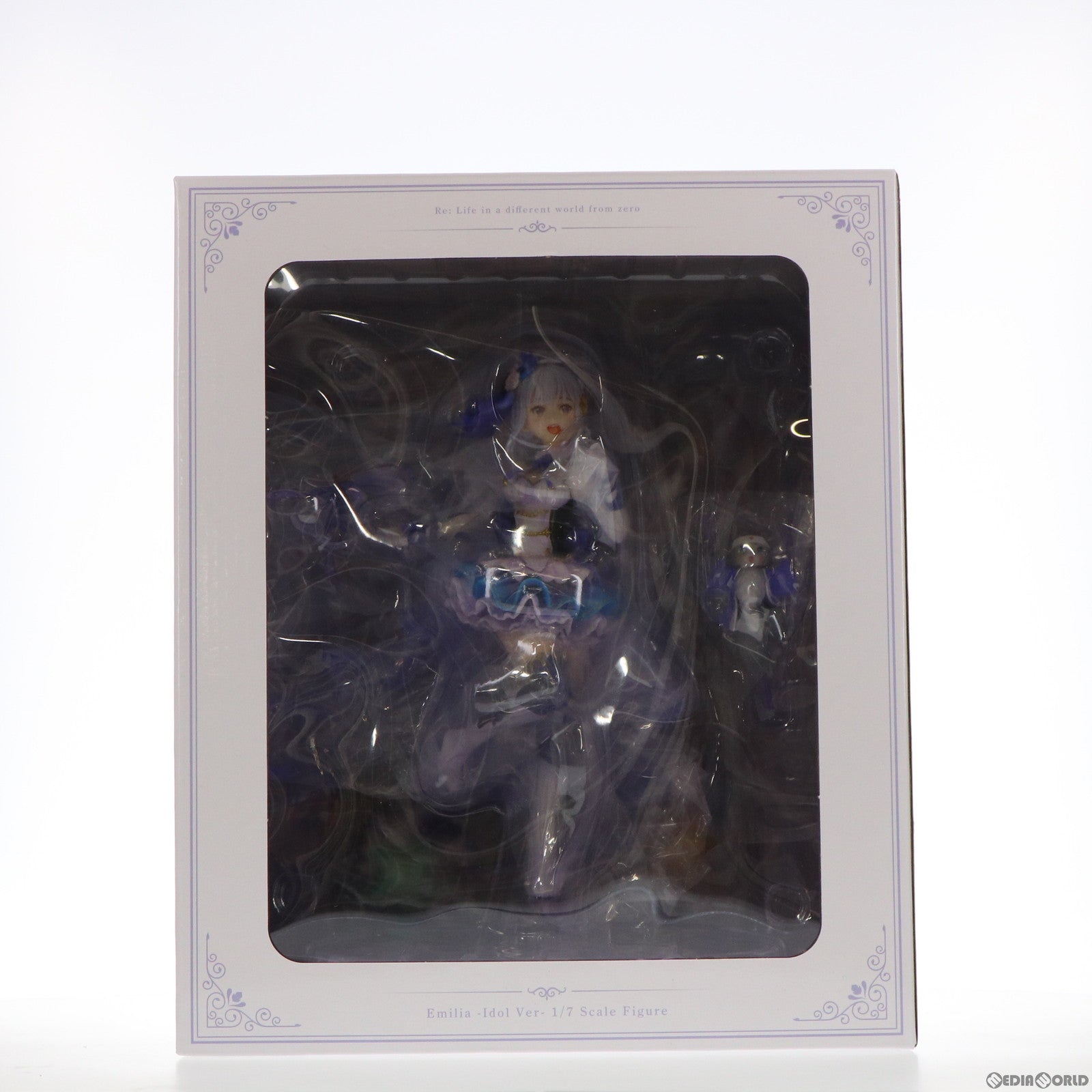 【中古即納】[FIG] エミリア アイドルVer SHIBUYA SCRAMBLE FIGURE Re:ゼロから始める異世界生活 1/7 完成品 フィギュア アベマショッピング&eStream Store限定 eStream/アルファサテライト(20210531)