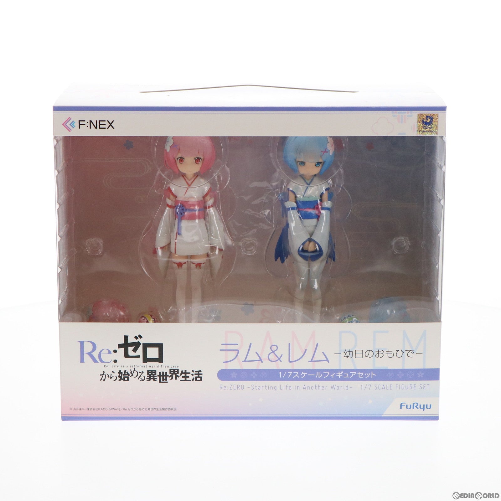 【中古即納】[FIG] F:NEX限定 ラム&レム -幼日のおもひで- Re:ゼロから始める異世界生活 1/7 完成品 フィギュア(AMU-FNX100) フリュー(20180331)