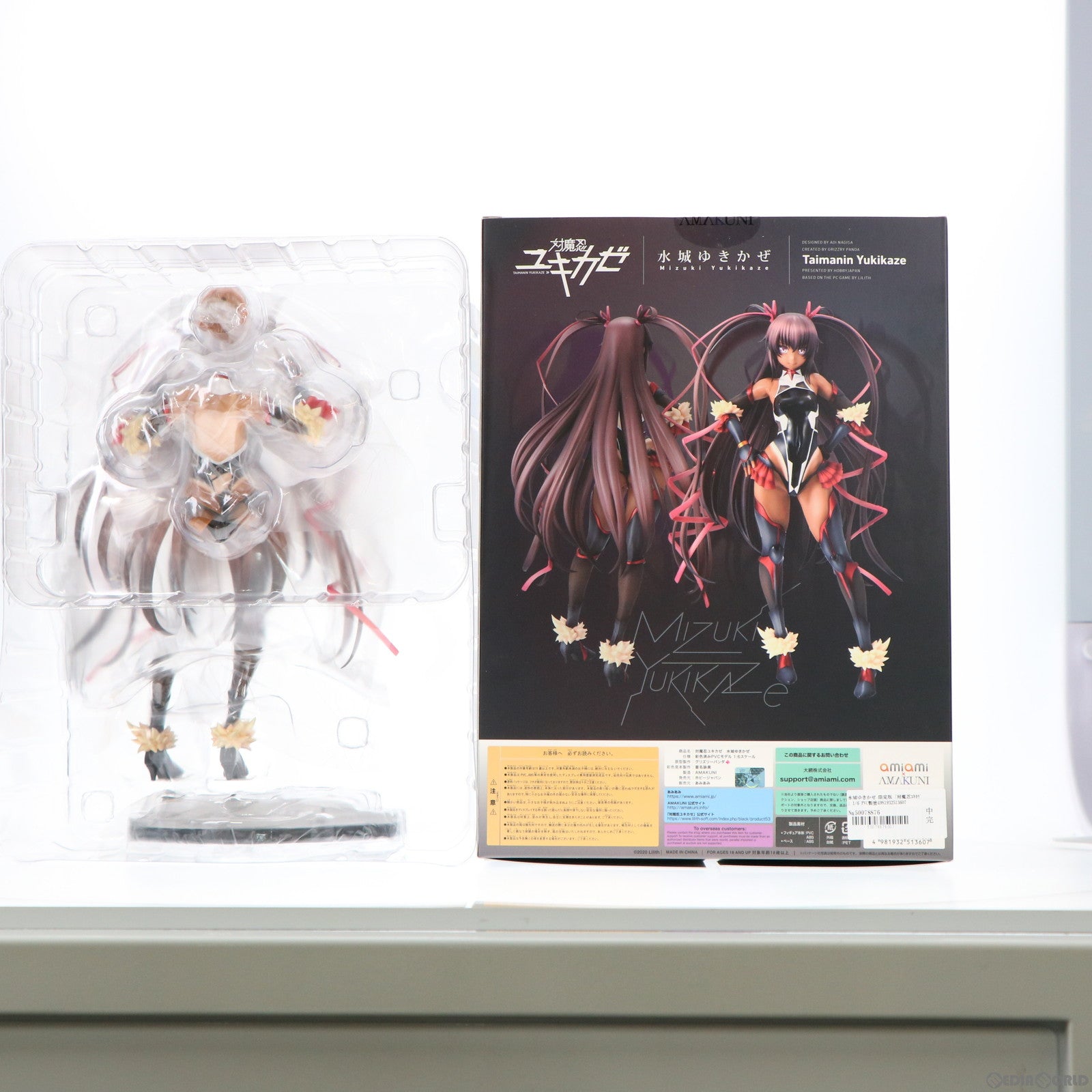 【中古即納】[FIG]差し替えパーツ一式付属 水城ゆきかぜ(みずきゆきかぜ) 限定版 対魔忍ユキカゼ 1/6 完成品 フィギュア あみあみ&LILITH STORE限定 ホビージャパン/AMAKUNI(アマクニ)(20210731)