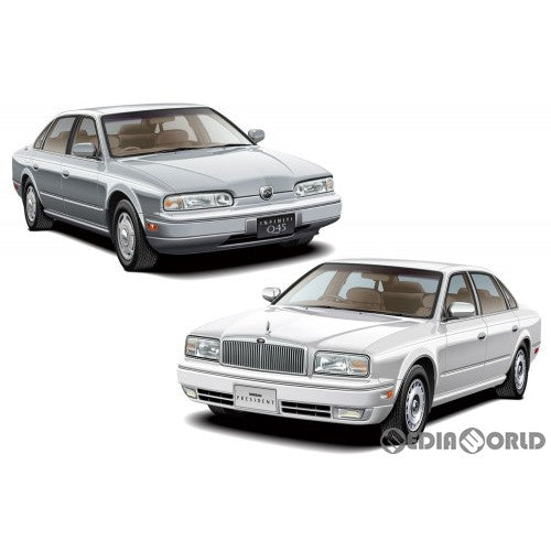 【新品】【お取り寄せ】[PTM] ザ・モデルカー No.89 1/24 ニッサン G50 プレジデントJS/インフィニティQ45 '89 プラモデル(064047) アオシマ(20220324)