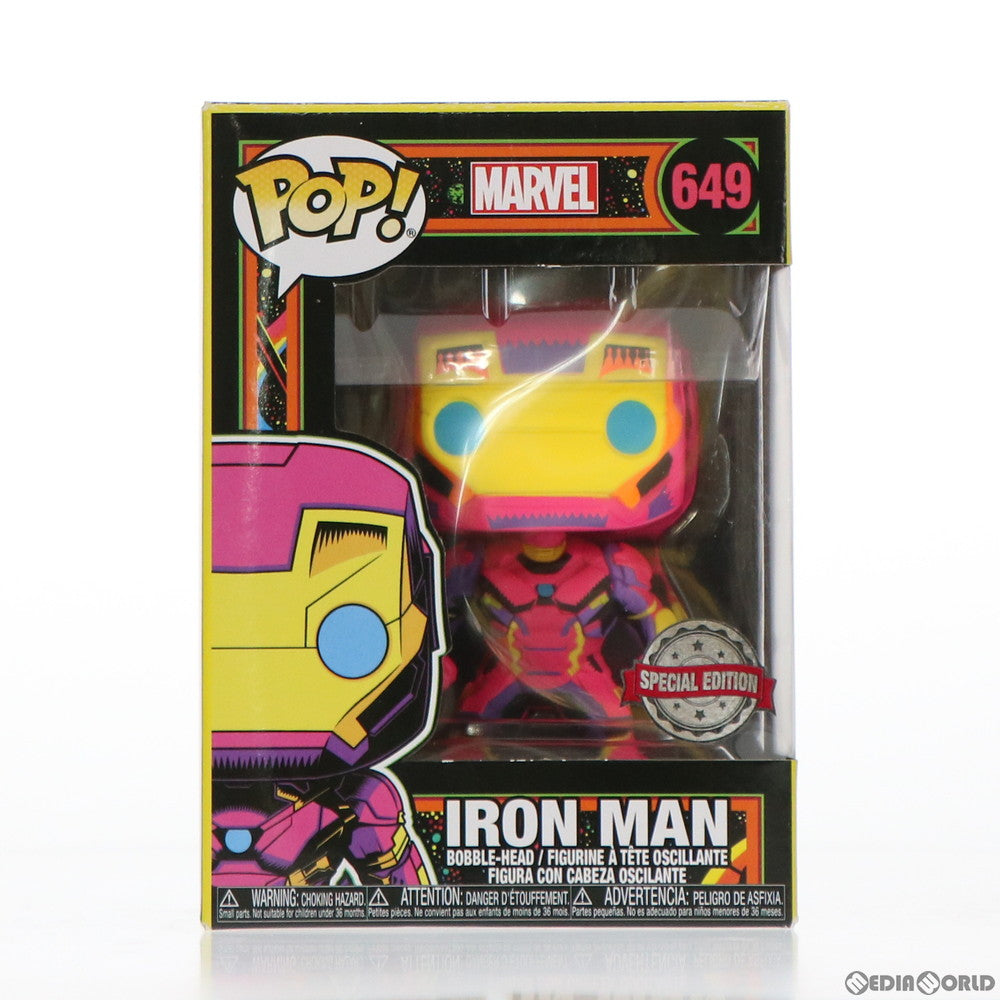 【中古即納】[FIG] POP! 649 アイアンマン マーベルスペシャルエディション ブラックライト版 完成品 フィギュア FUNKO(ファンコ) (20201231)