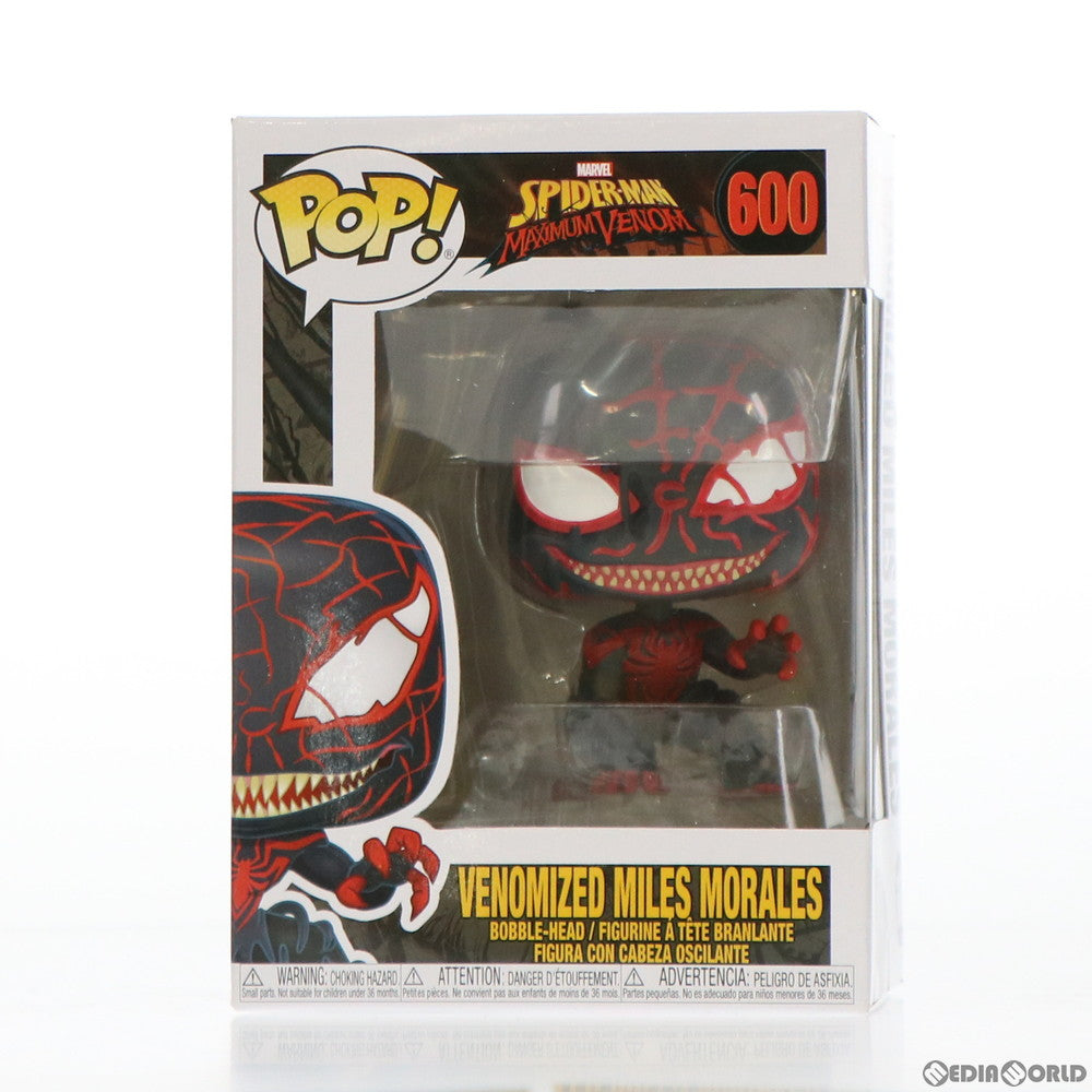 【中古即納】[FIG] POP! 600 スパイダーマン(マイルス・モラレス/ヴェノム版) マーベル・コミック ヴェノム 完成品 フィギュア FUNKO(ファンコ) (20200331)