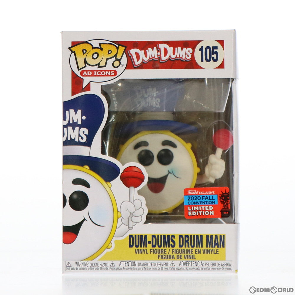 【中古即納】[FIG] POP! AD ICONS 105 DUM-DUMS DRUM MAN(ダム ダム ドラムマン) 完成品 フィギュア NYCC 2020 Fall Convention限定 FUNKO(ファンコ) (20201231)