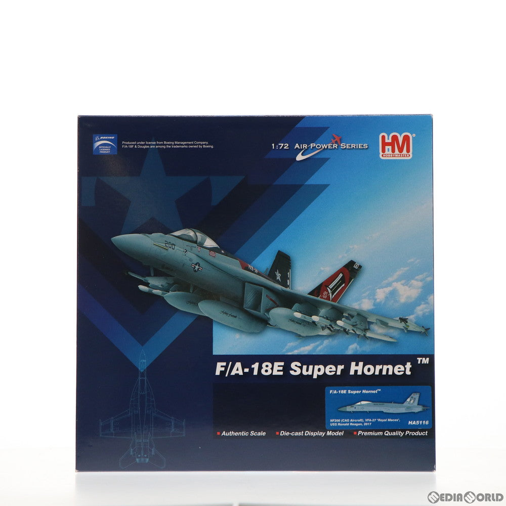【中古即納】[FIG] F/A-18E スーパーホーネット VFA-27 ロイヤルメイセス CAG 1/72 完成品 飛行機(HA5116) ホビーマスター(20200906)