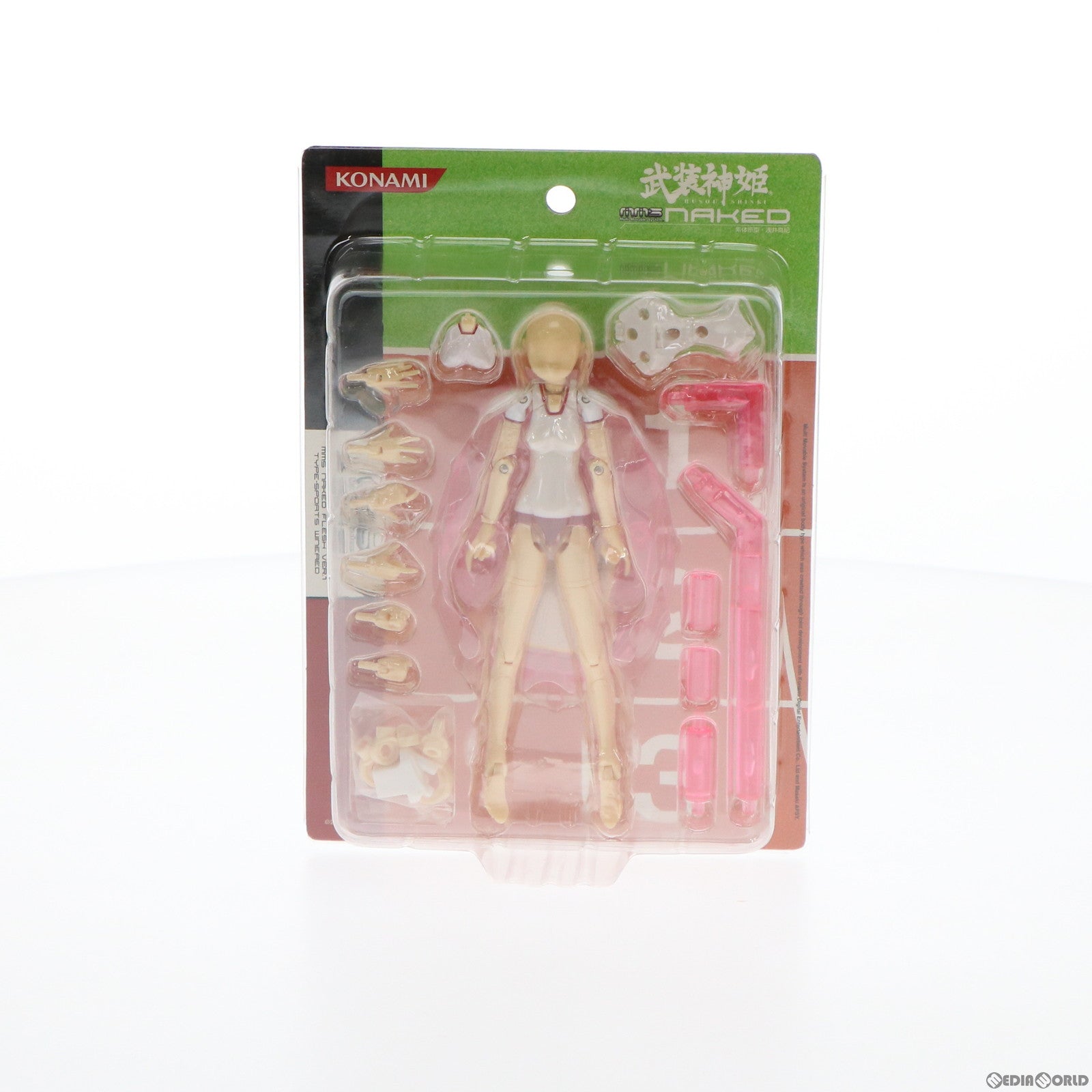 【中古即納】[FIG] 武装神姫(ぶそうしんき) MMS NAKED FLESH Ver.1 TYPE-SPORTS WineRed 完成品 可動フィギュア(CR146) コナミデジタルエンタテインメント(20081003)