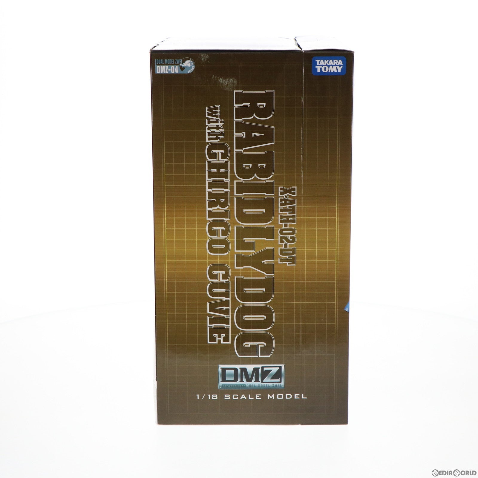 【中古即納】[FIG] DMZ-04 X-ATH-02-DT ラビドリードッグ with ミクロアクションシリーズ キリコ・キュービィー(クエントVer.) 装甲騎兵ボトムズ 1/18 完成品 可動フィギュア タカラトミー(20070710)