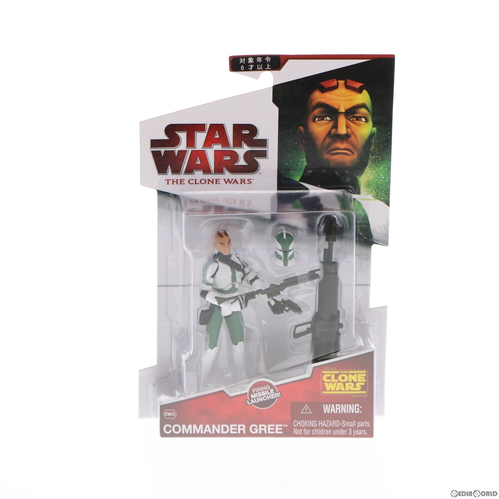 【中古即納】[FIG] スター・ウォーズ クローン・ウォーズ ベーシックフィギュア CW09 コマンダー・グリー STAR WARS 完成品 可動フィギュア トミーダイレクト/ハズブロ(20090831)