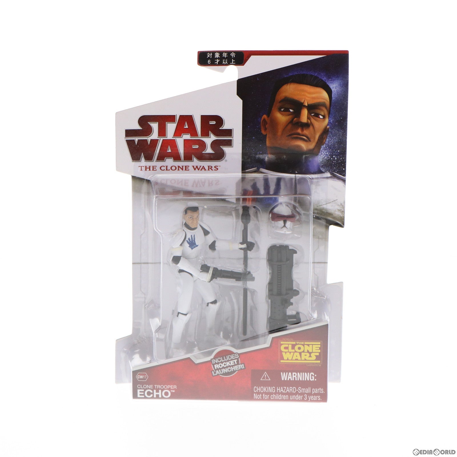 【中古即納】[FIG] スター・ウォーズ クローン・ウォーズ ベーシックフィギュア CW17 クローン・トルーパー エコー STAR WARS 完成品 可動フィギュア トミーダイレクト(20090831)