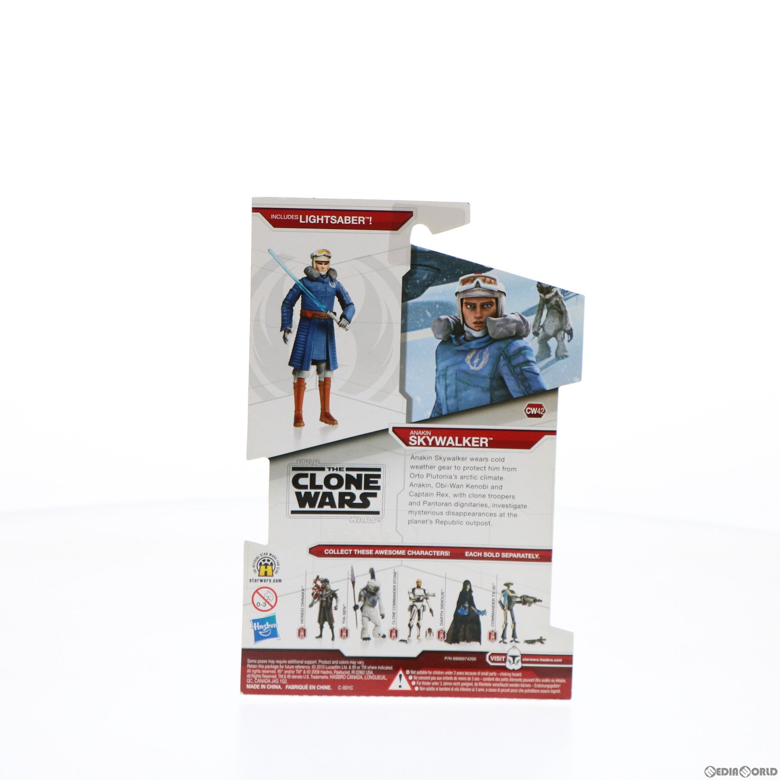 【中古即納】[FIG] スター・ウォーズ クローン・ウォーズ ベーシックフィギュア CW42 アナキン・スカイウォーカー with コールドウェザーギア STAR WARS 完成品 可動フィギュア トミーダイレクト(20100210)