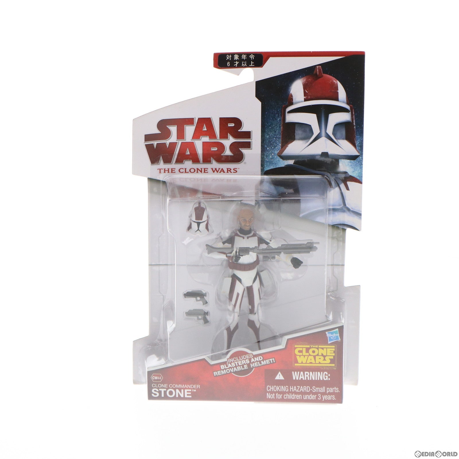 【中古即納】[FIG] スター・ウォーズ クローン・ウォーズ ベーシックフィギュア CW44 コマンダー・ストーン STAR WARS 完成品 可動フィギュア トミーダイレクト(20100210)
