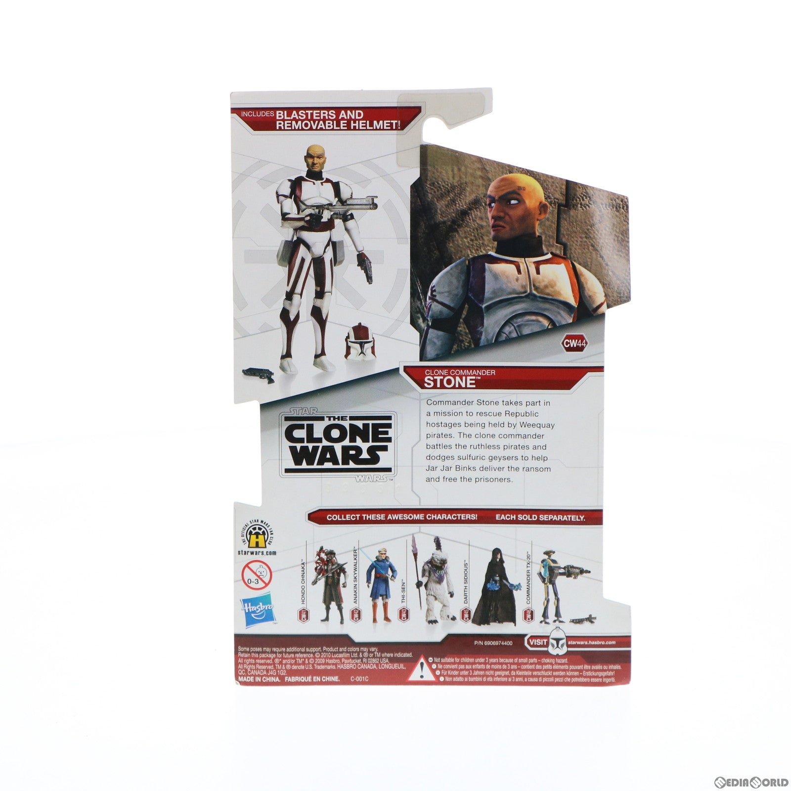 【中古即納】[FIG] スター・ウォーズ クローン・ウォーズ ベーシックフィギュア CW44 コマンダー・ストーン STAR WARS 完成品 可動フィギュア トミーダイレクト(20100210)