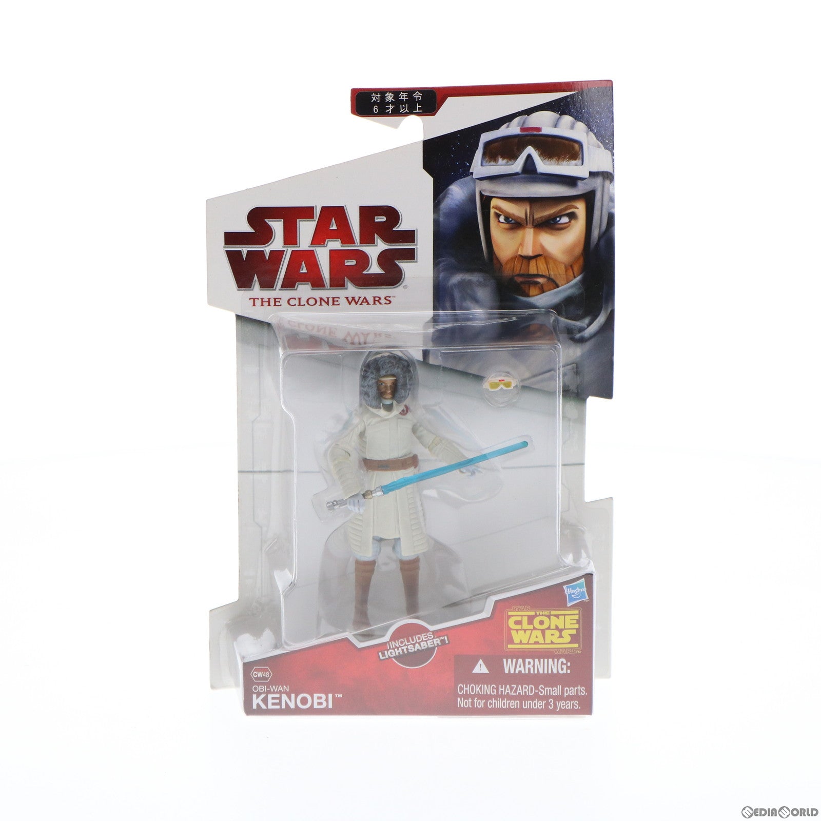 【中古即納】[FIG] スター・ウォーズ クローン・ウォーズ ベーシックフィギュア CW48 オビ=ワン・ケノービ with コールドウェザーギア STAR WARS 完成品 可動フィギュア トミーダイレクト(20100331)
