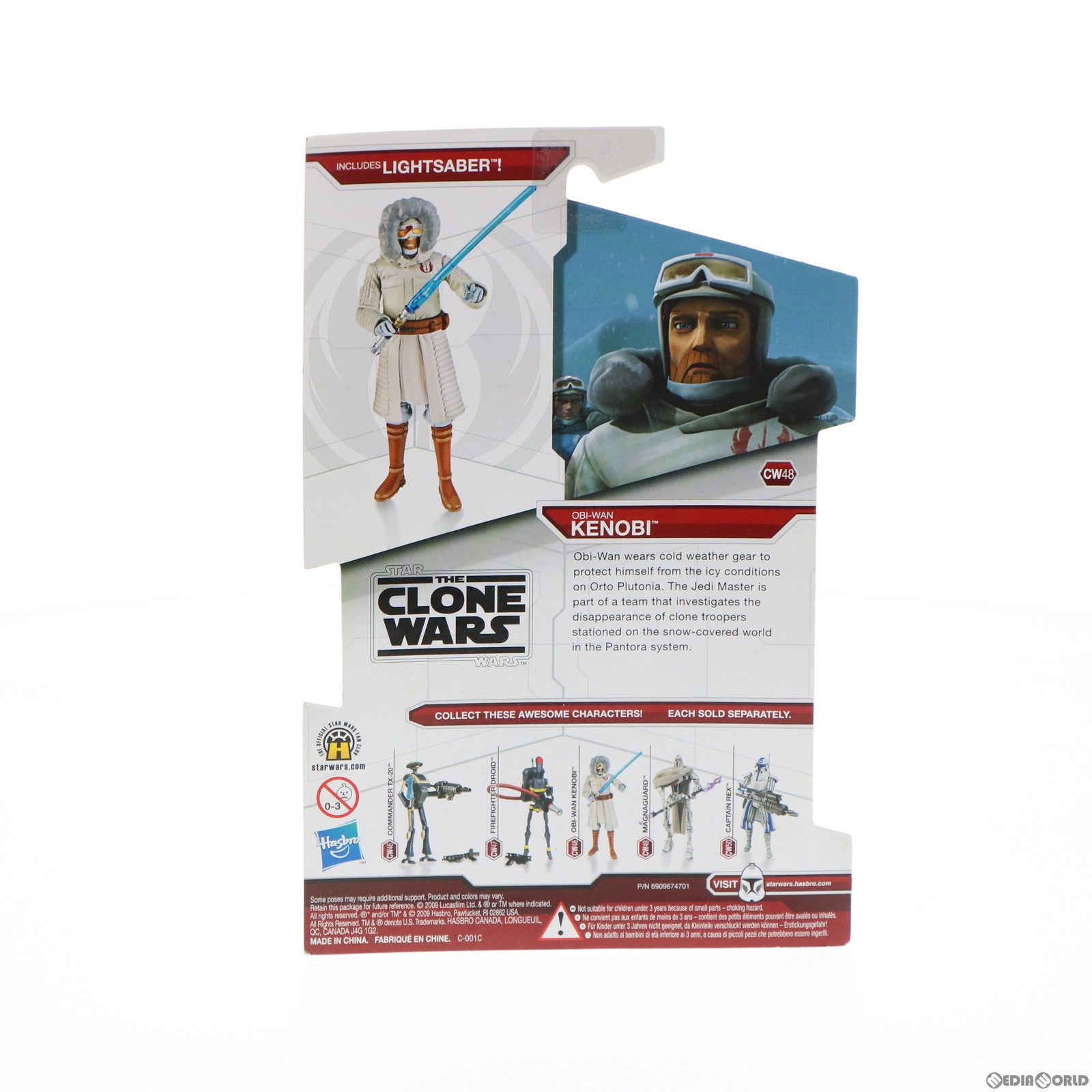 【中古即納】[FIG] スター・ウォーズ クローン・ウォーズ ベーシックフィギュア CW48 オビ=ワン・ケノービ with コールドウェザーギア STAR WARS 完成品 可動フィギュア トミーダイレクト(20100331)