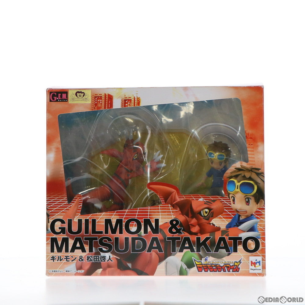 【中古即納】[FIG]GEMシリーズ ギルモン&松田啓人(まつだたかと 