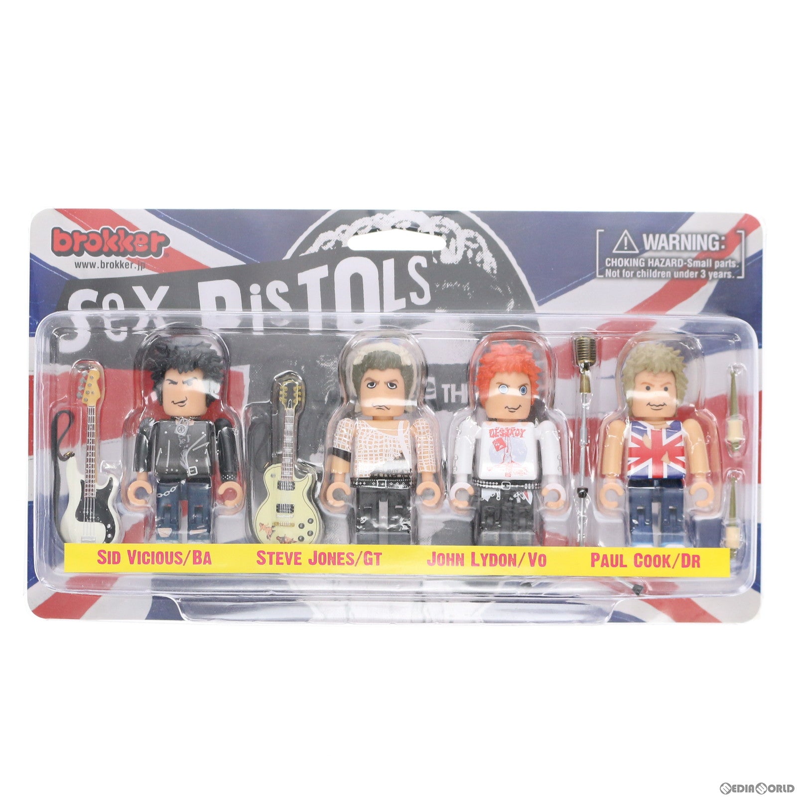 【中古即納】[FIG] brokker(ブロッカー) Sex Pistols(セックス・ピストルズ) 完成品 可動フィギュア(NKNJ0065/BW-001) brokker(ブロッカー) /日本卓上開発(20190215)