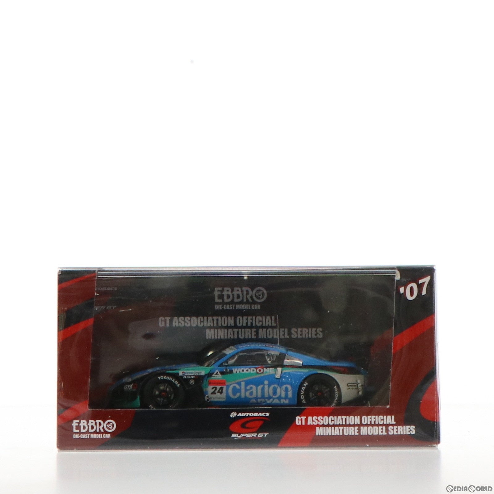 【中古即納】[FIG] オートバックス SUPER GT 2007シリーズ 1/43 ウッドワン アドバン クラリオンZ スーパーGT500 PEPSI.NEX #24(ライトグリーン×ブルー) 完成品 ミニカー(43916) EBBRO(エブロ) (20070720)