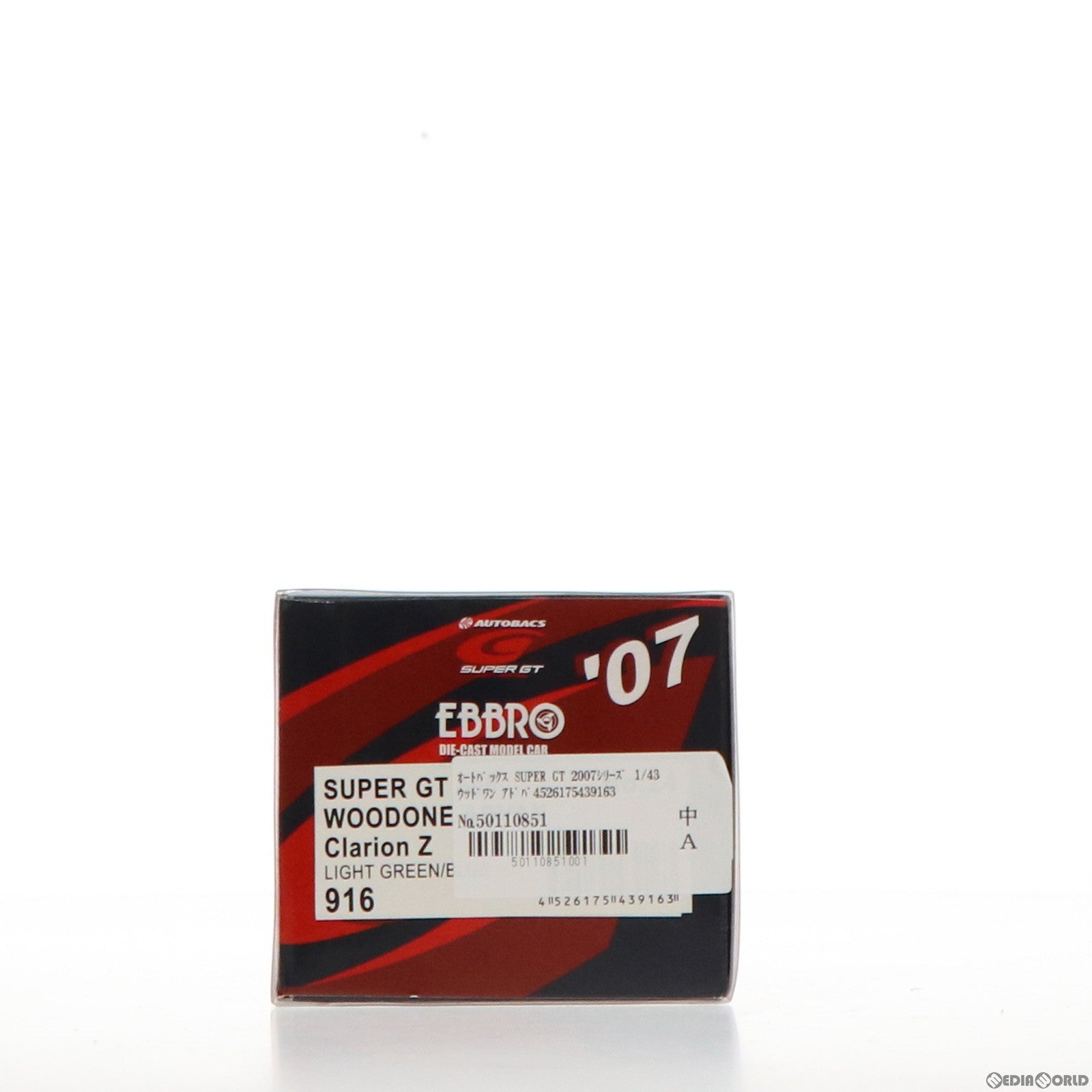 【中古即納】[FIG] オートバックス SUPER GT 2007シリーズ 1/43 ウッドワン アドバン クラリオンZ スーパーGT500 PEPSI.NEX #24(ライトグリーン×ブルー) 完成品 ミニカー(43916) EBBRO(エブロ) (20070720)
