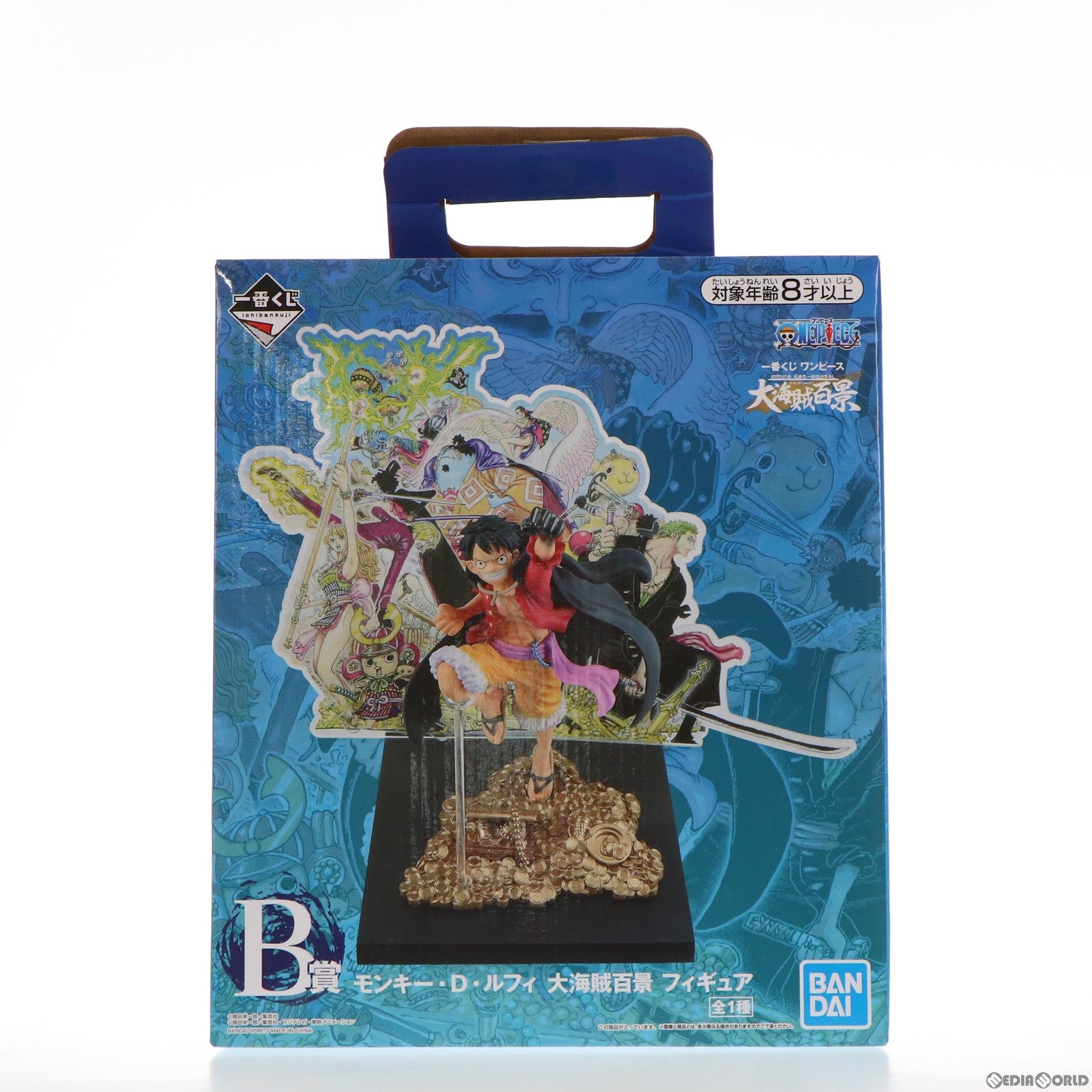 【中古即納】[FIG]B賞 モンキー・D・ルフィ 大海賊百景 フィギュア 一番くじ ワンピース WT100記念 尾田栄一郎描き下ろし 大海賊百景 プライズ(965) バンダイスピリッツ(20220105)