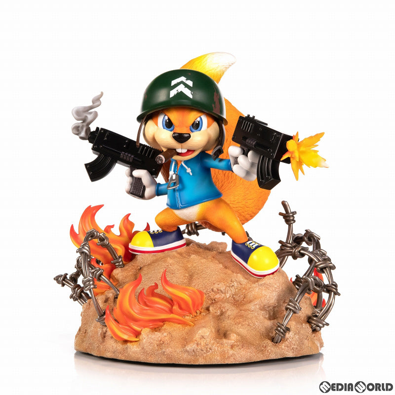 【新品即納】[FIG] ソルジャー・コンカー スタチュー Conker's Bad Fur Day(コンカーズ・バッド・ファー・デイ) 完成品 フィギュア First 4 Figures(ファースト4フィギュア) (20220211)
