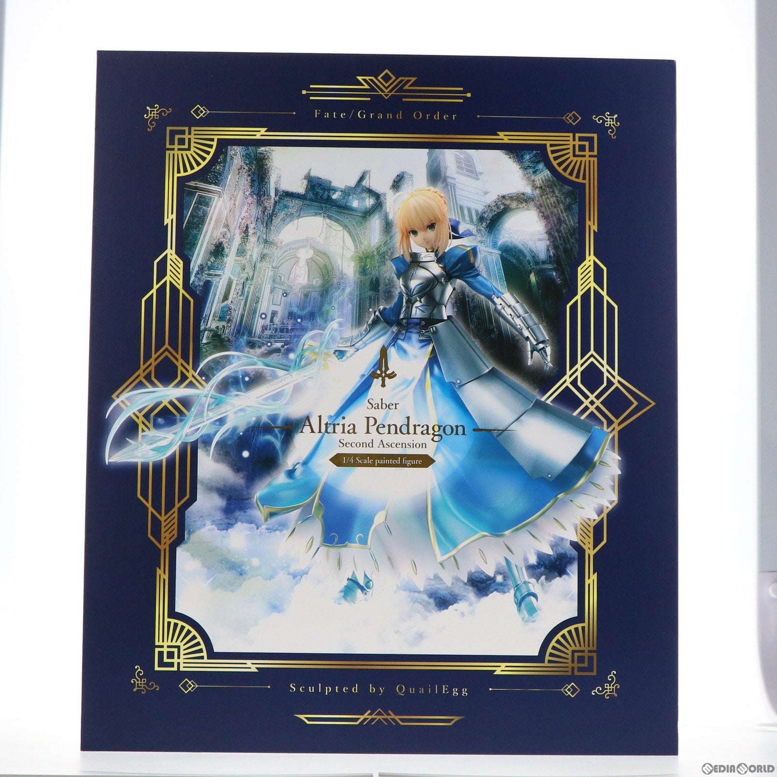 【中古即納】[FIG] セイバー/アルトリア・ペンドラゴン(第二再臨) Fate/Grand Order(フェイト/グランドオーダー) 1/4 完成品 フィギュア GOODSMILE ONLINE SHOP&Amazon&あみあみ限定 FREEing(フリーイング) (20220131)