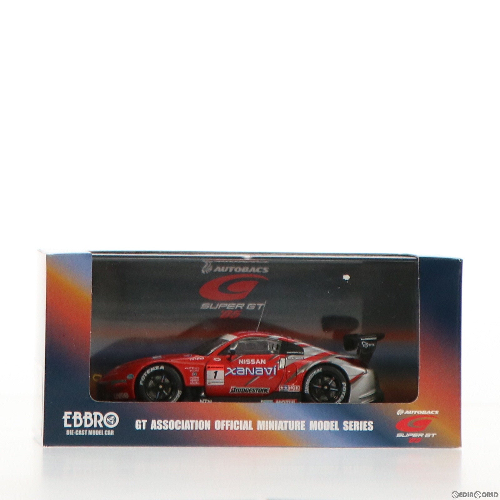 【中古即納】[FIG] ザナヴィ ニスモ Z スーパーGT 2005 #1(シルバー×レッド) オートバックス SUPER GT 2005シリーズ 1/43 完成品 ミニカー(43687) EBBRO(エブロ) (20050820)