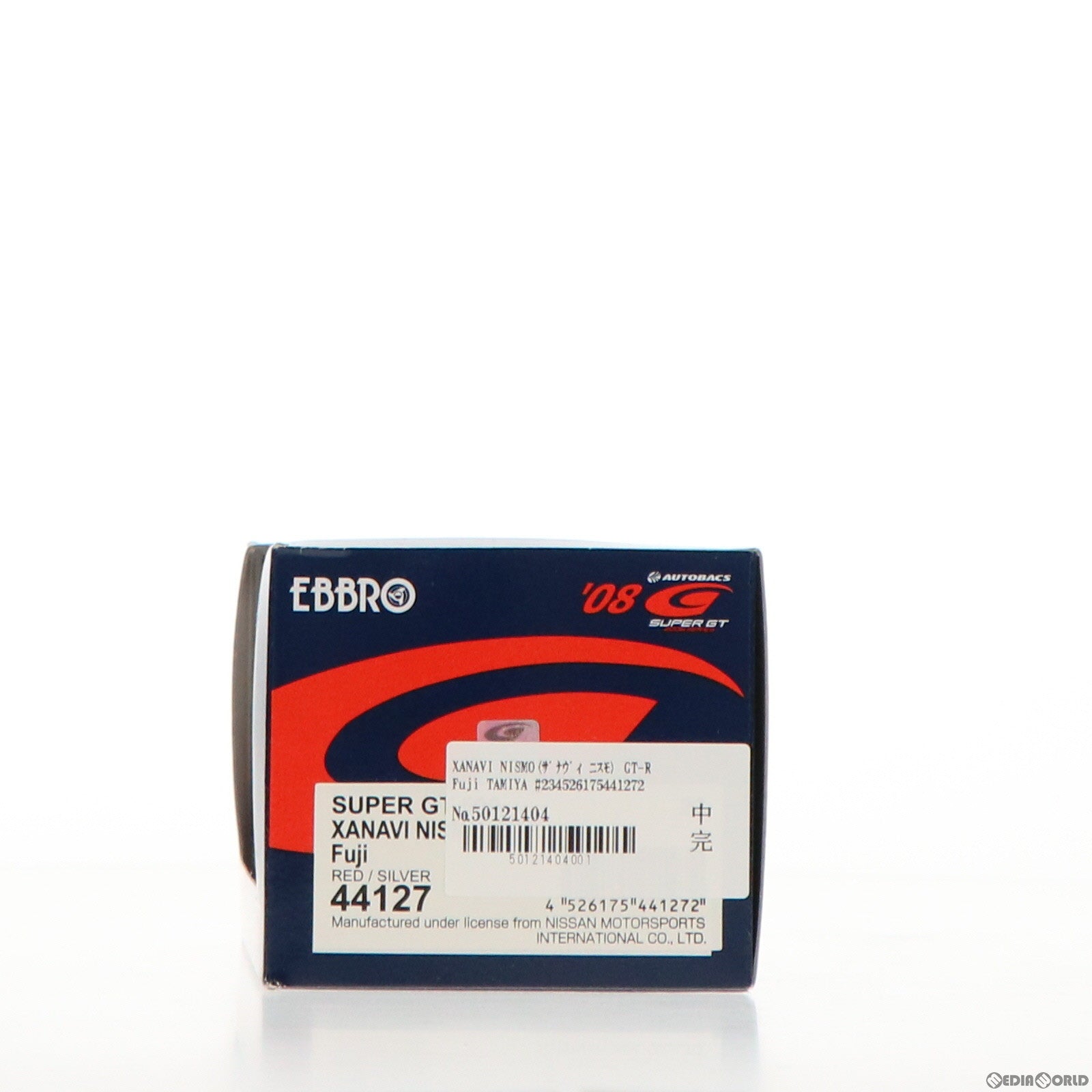 【中古即納】[FIG] XANAVI NISMO(ザナヴィ ニスモ) GT-R Fuji TAMIYA #23(レッド×シルバー) オートバックス SUPER GT500 2008シリーズ 1/43 完成品 ミニカー(44127) EBBRO(エブロ) (20081231)