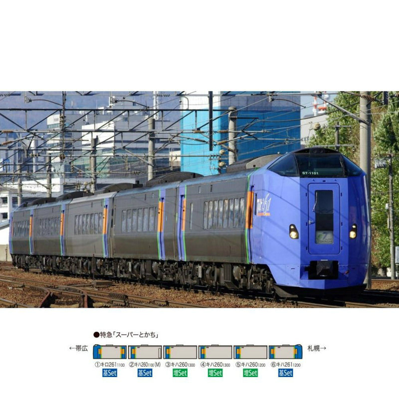 【新品】【O倉庫】[RWM]92596 キハ261 1000系特急ディーゼルカー(スーパーとかち)増結セット(3両) Nゲージ 鉄道模型 TOMIX(トミックス)(20200111)