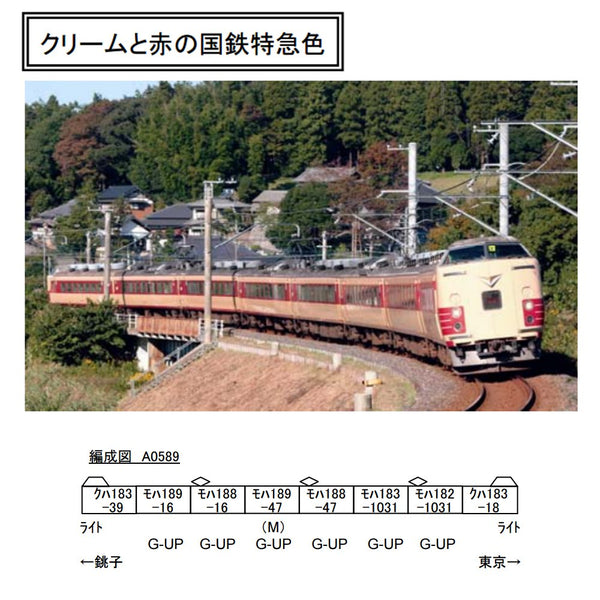 マイクロエース 183系 特急しおさい 8両セット A0589 RWM]A0589 183系-0・1000・189系 特急しおさい 8両セット Nゲージ 鉄道