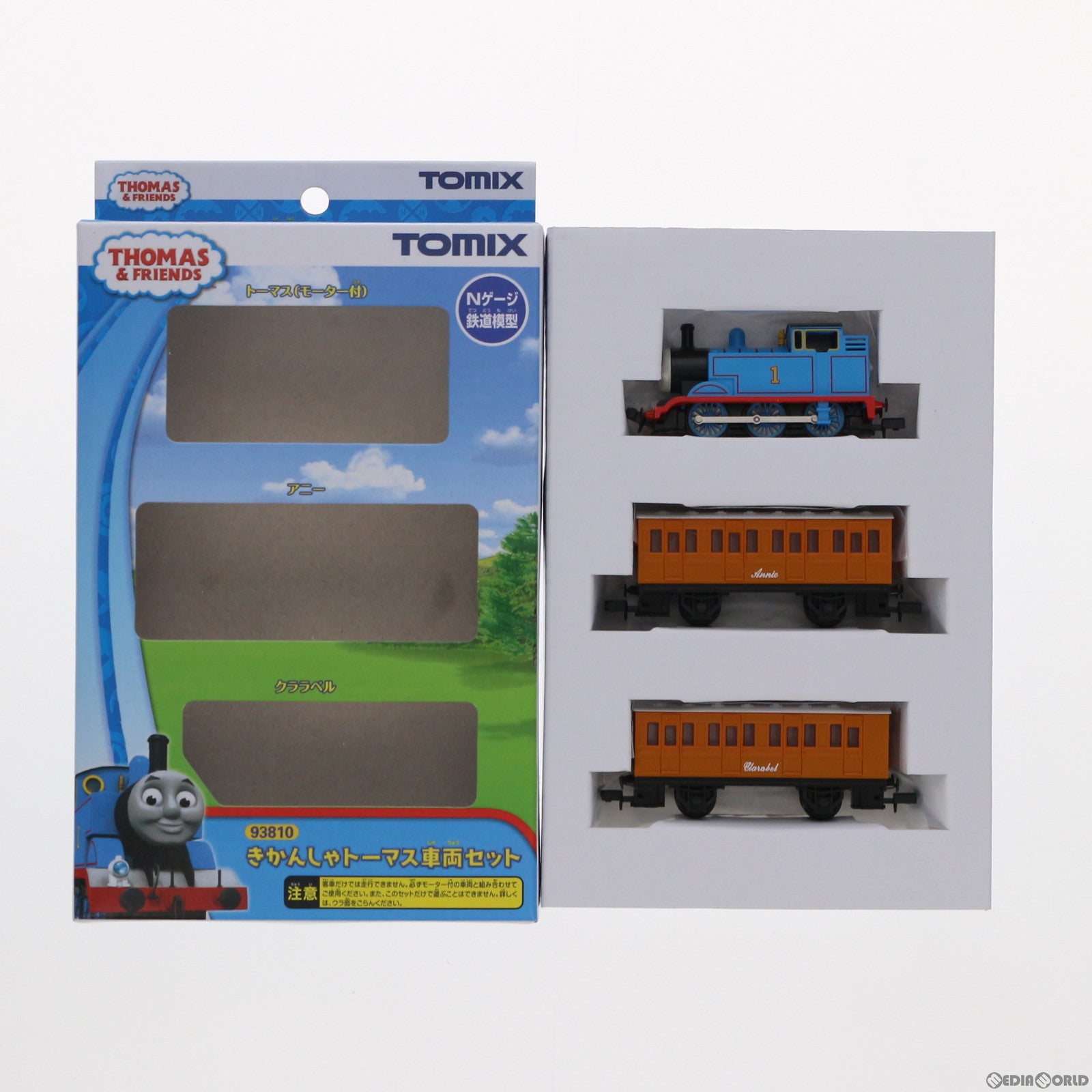 【中古即納】[RWM] 93810 きかんしゃトーマス車両セット(3両セット) (動力付き) Nゲージ 鉄道模型 TOMIX(トミックス) (20161231)