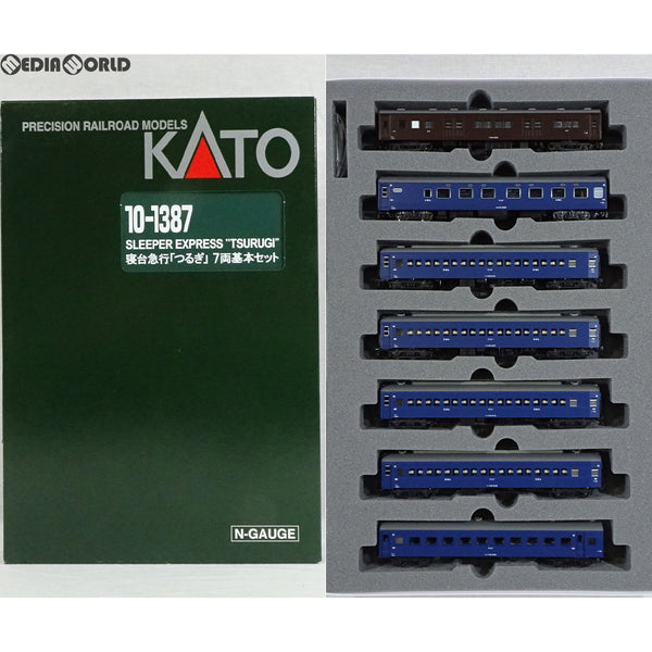 KATO Nゲージ 寝台急行 つるぎ 基本 7両セット 10-1387 鉄道模型 客車 中古