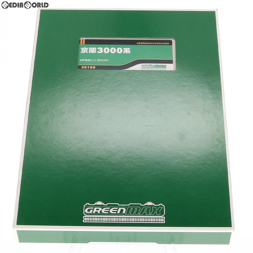 【中古即納】[RWM] 30190 京阪3000系 8両編成セット(動力付き) Nゲージ 鉄道模型 GREENMAX(グリーンマックス) (20170226)