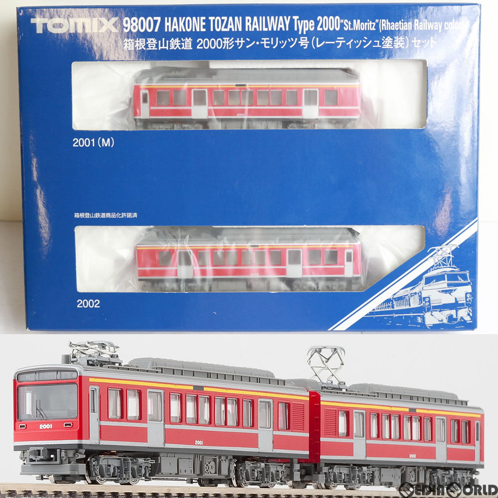 【中古即納】[RWM] 98007 箱根登山鉄道 2000形サン・モリッツ号(レーティッシュ塗装) セット Nゲージ 鉄道模型 TOMIX(トミックス) (20161130)