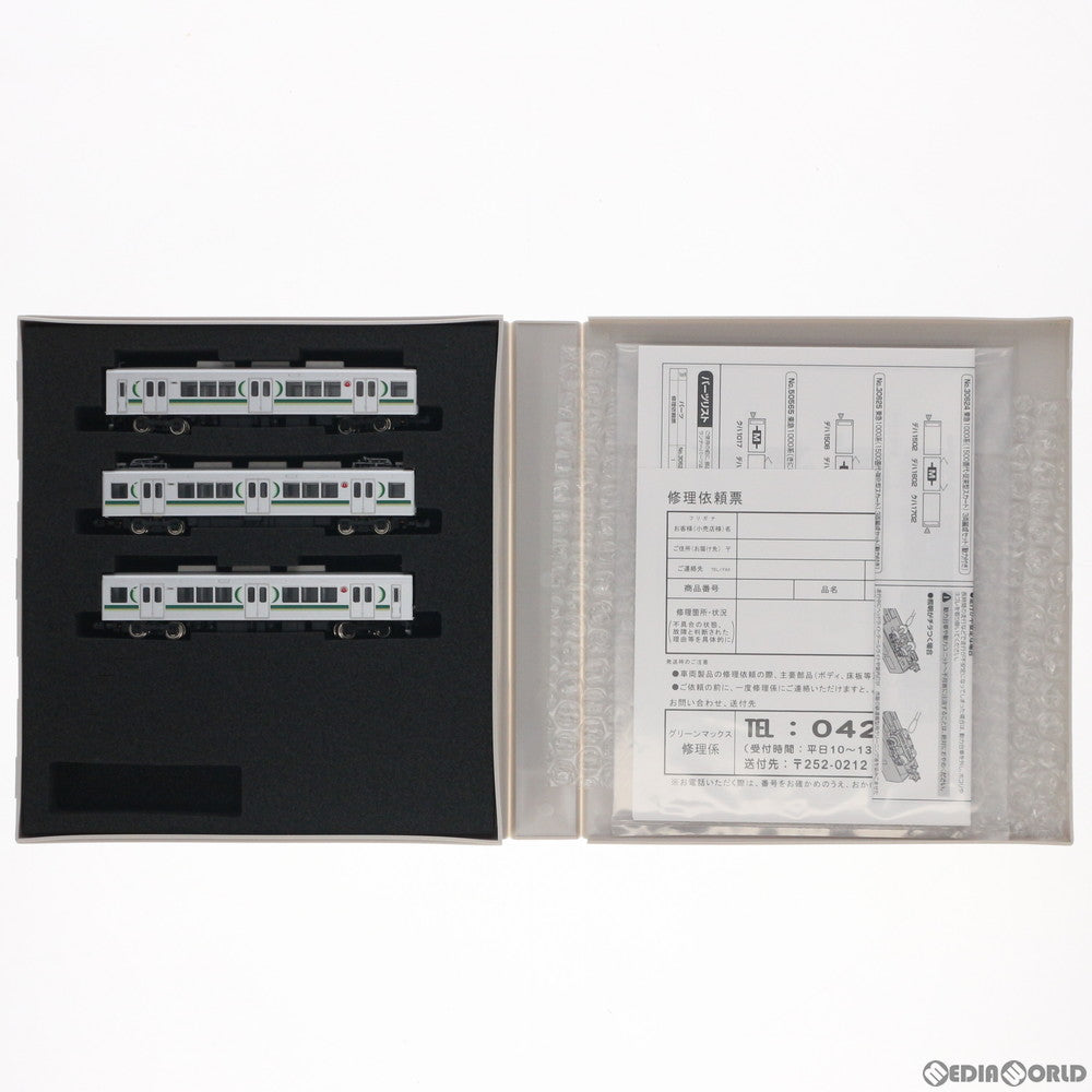 【新品即納】[RWM] (再販) 30624 東急1000系(1500番代・従来型スカート) 3両編成セット(動力付き) Nゲージ 鉄道模型 GREENMAX(グリーンマックス) (20220316)