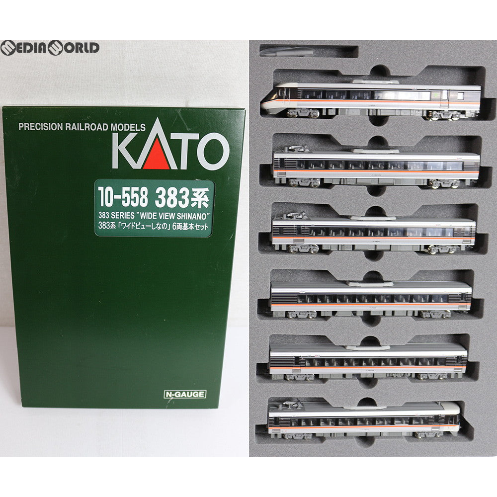 【中古即納】[RWM] (再販) 10-558 383系「ワイドビューしなの」 6両基本セット Nゲージ 鉄道模型 KATO(カトー) (20170802)