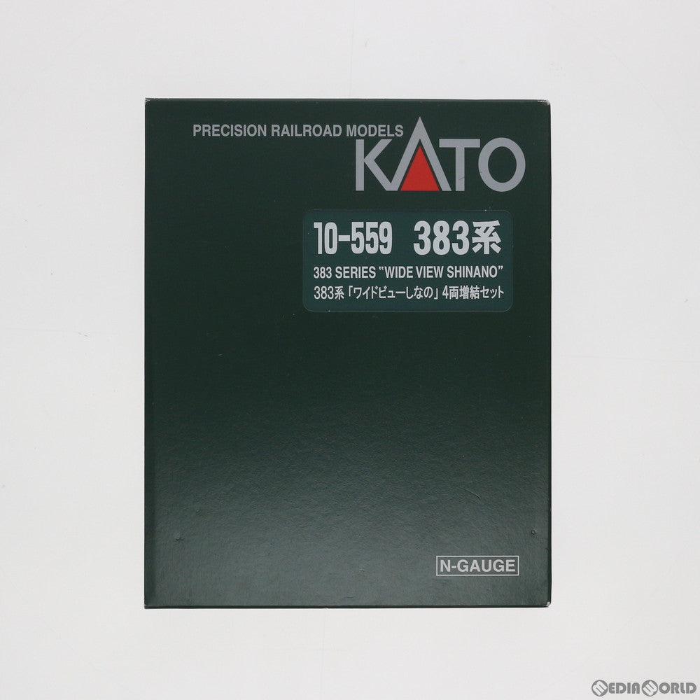 【中古即納】[RWM] 10-559 383系「ワイドビューしなの」 4両増結セット(動力無し) Nゲージ 鉄道模型 KATO(カトー) (20170802)