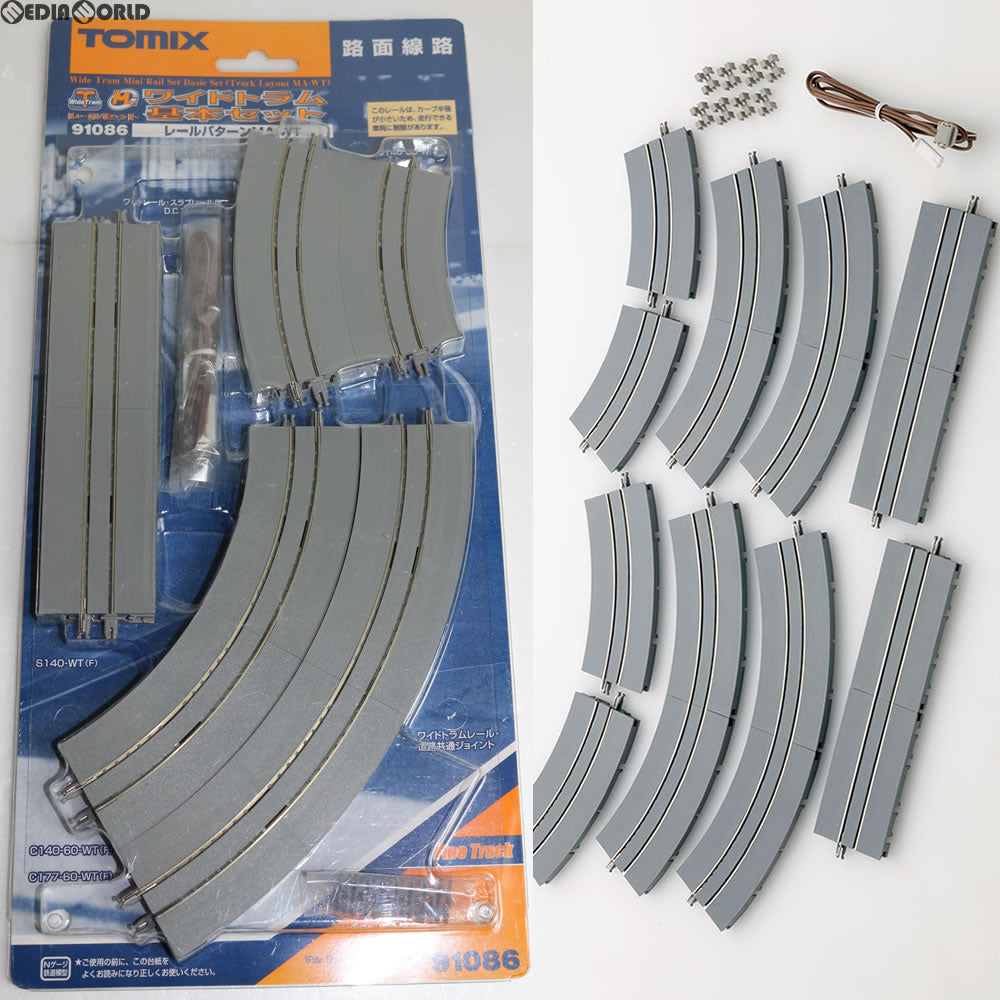 【中古即納】[RWM] 91086 ワイドトラムミニレールセット基本セット(レールパターンMA-WT) Nゲージ 鉄道模型 TOMIX(トミックス) (20110703)